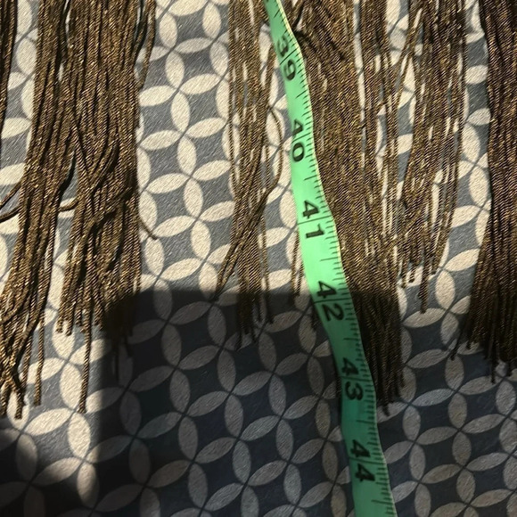 bohemian beaded Tassel kaftan dress/ beach cover up  size large - Picture 12 of 14